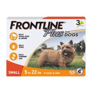 71Zhun4CMyL.jpeg Frontline Plus for Small Dogs Under 22 lbs (10 kg) - Orange