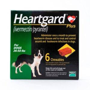 HeartGard Plus For Medium Dogs - 26-50lbs (12-22kg) Green Box