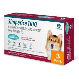 Simparica-Trio-for-Dogs-22.1-44-lbs-10-20-kg-3-Pack-Teal.jpg Simparica Trio for Dogs 22.1-44 lbs (10-20 kg) (Teal)