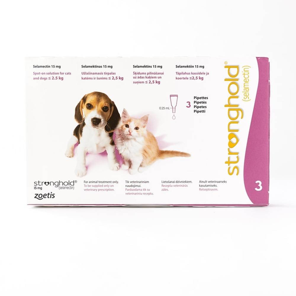 Stronghold Pink For Puppy and Kittens Under 5lbs (2.5kg)
