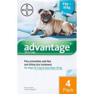 Advantage-Aqua-Dogs-8.8-22lbs-4-10kg-4-Pack.jpg Advantage for Dogs 8.8-22 lbs (4-10 kg) - Aqua - 4 Pack