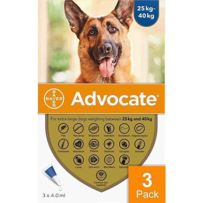 Advantage Multi (Advocate) for Dogs Over 55 lbs (25 kg) - Blue