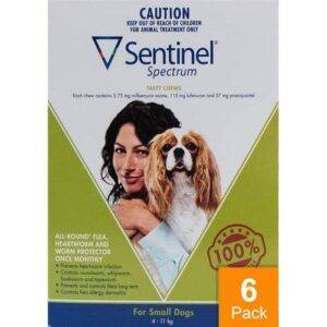 Sentinel-Spectrum-Dogs-9-25lbs-4-11kg-6-Chewables-Green.jpg Sentinel Spectrum Dogs 9-25lbs (4-11kg) - 6 Chewables (Green)