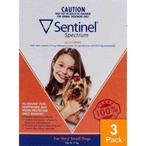 Sentinel-Spectrum-Dogs-Under-9lbs-4kg-3-Chewables-Orange.jpg Sentinel Spectrum Dogs Under 9lbs (4kg) - 3 Chewables (Orange)